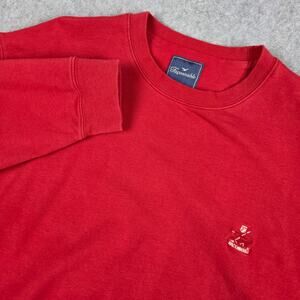 Faconnable XL Red Long Sleeve Crewneck Sweatshirt